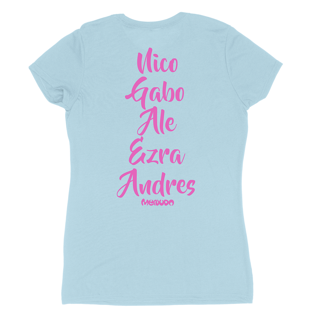 "Party En California" Junior T-Shirt in Blue