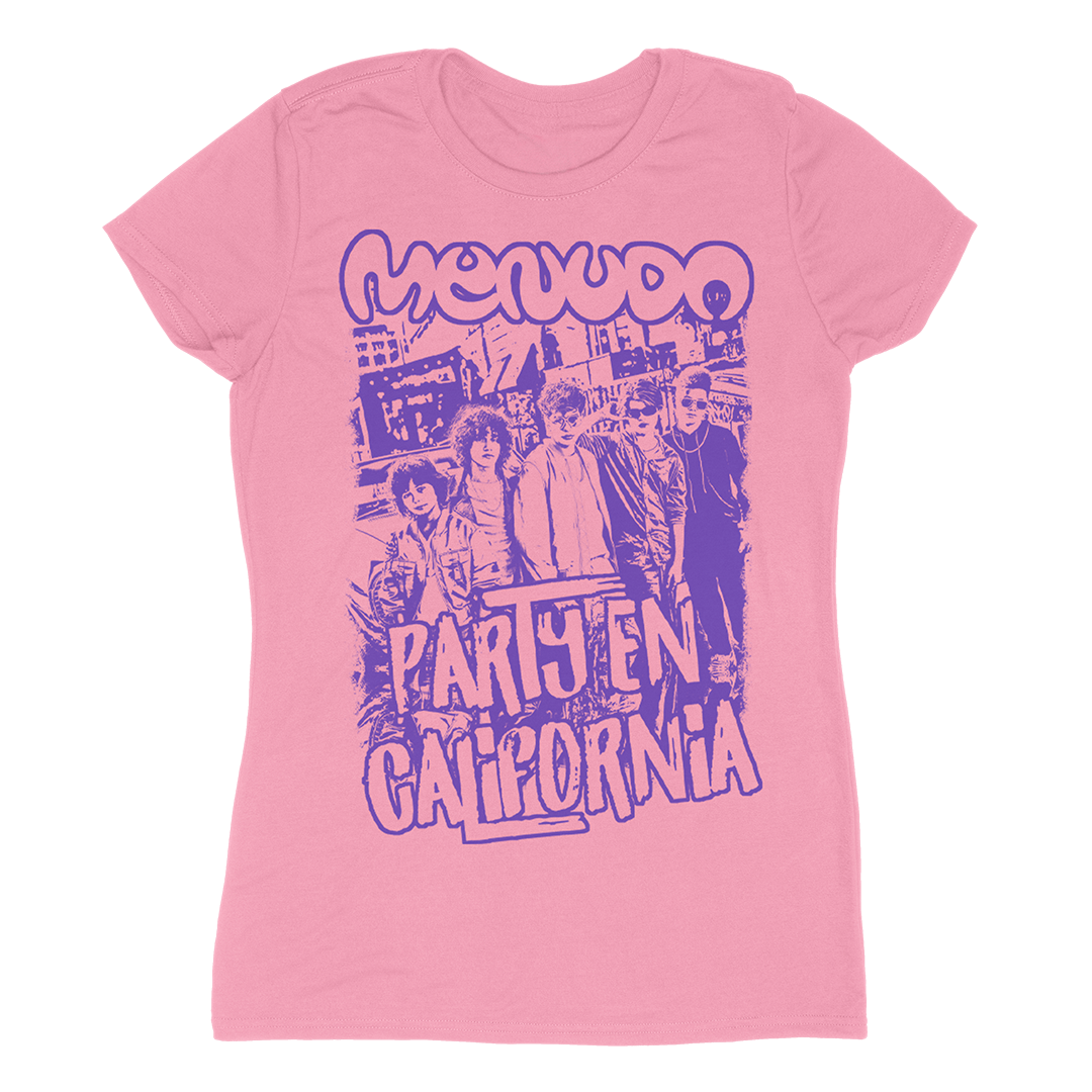 "Party En California" Junior T-Shirt in Pink