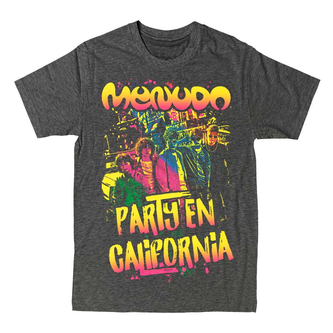 "Party En CA" T-Shirt in Charcoal Grey